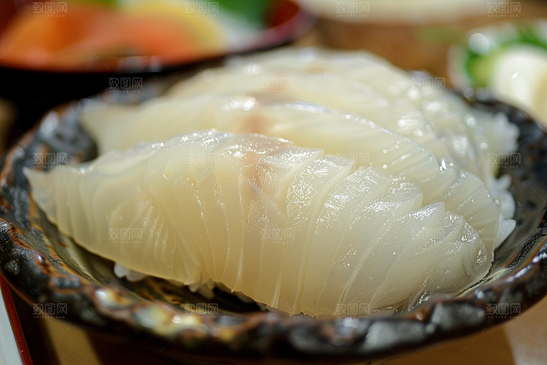 美味生鱼片美味鱼生摄影图
