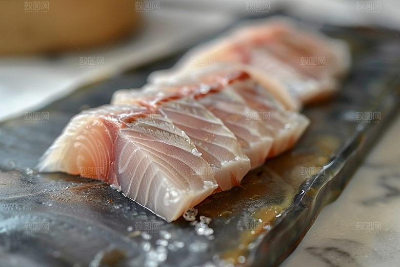 美味生鱼片新鲜美味摄影图