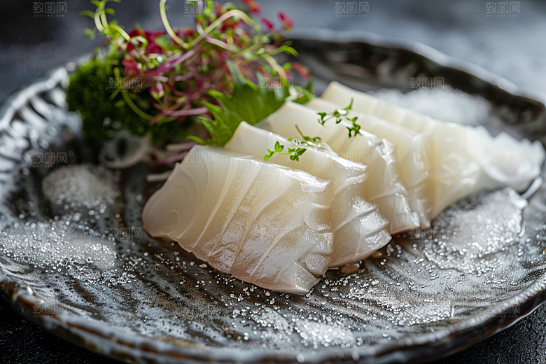 美味生鱼片高清美味摄影图