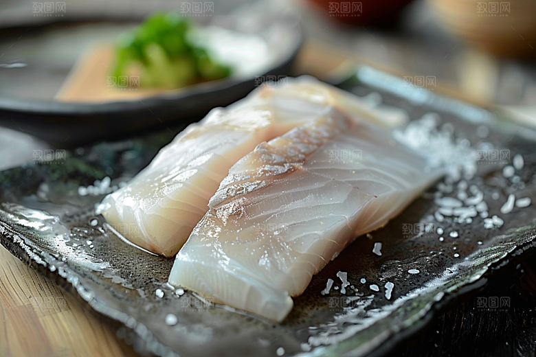 美味生鱼片美食冰箱摄影图