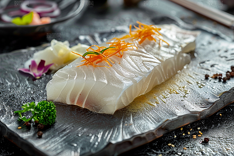 美味生鱼片冰箱高清摄影图