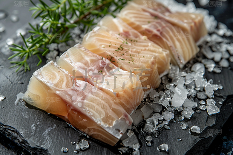美味生鱼片美食鱼肉摄影图