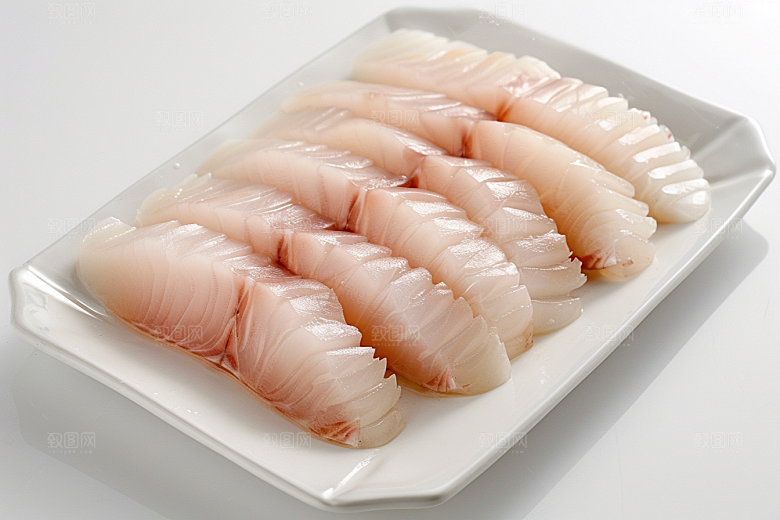 美味生鱼片冰箱海鲜摄影图