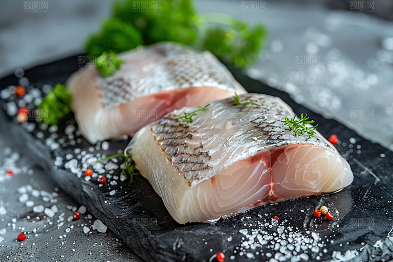 美味生鱼片美食冰箱摄影图