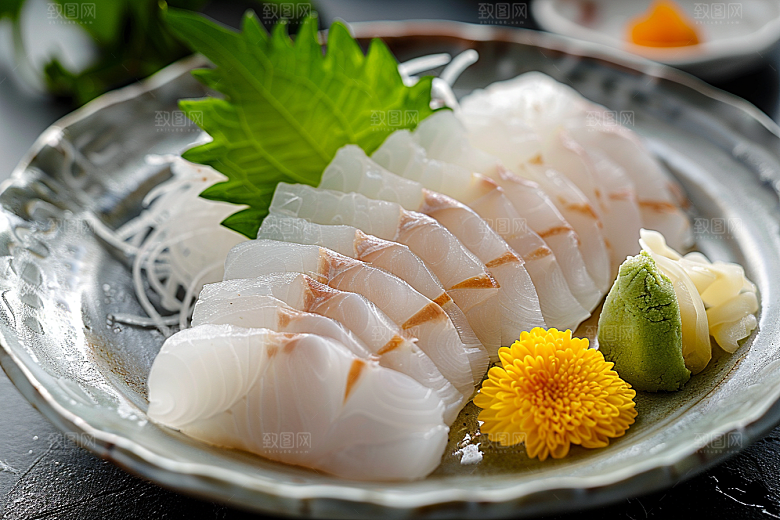 美味生鱼片鱼生新鲜摄影图