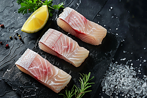 美味生鱼片新鲜食材摄影图