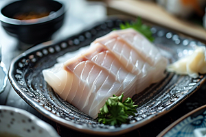 美味生鱼片鱼肉食材摄影图