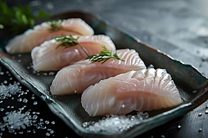 美味生鱼片鱼肉海鲜摄影图
