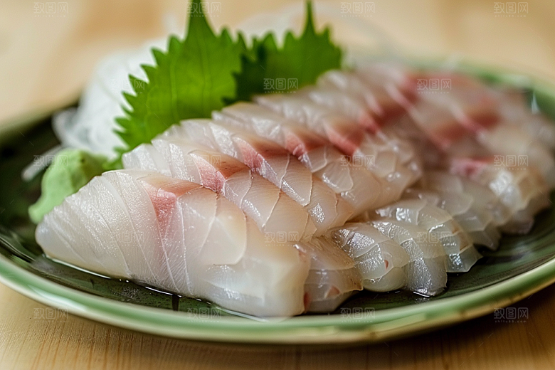 美味生鱼片海鲜冰箱摄影图