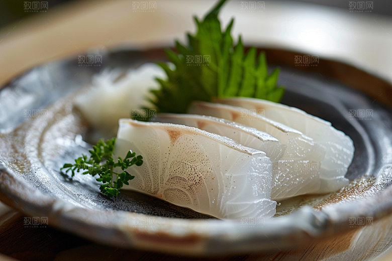 美味生鱼片美食鱼肉摄影图