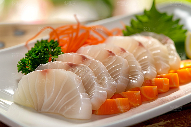 美味生鱼片食材美味摄影图