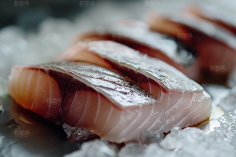 美味生鱼片食材刺身摄影图