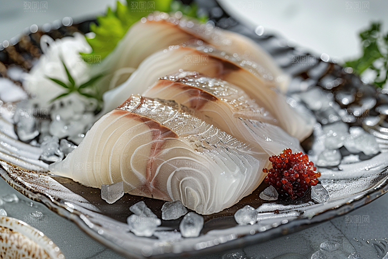 美味生鱼片新鲜美食摄影图