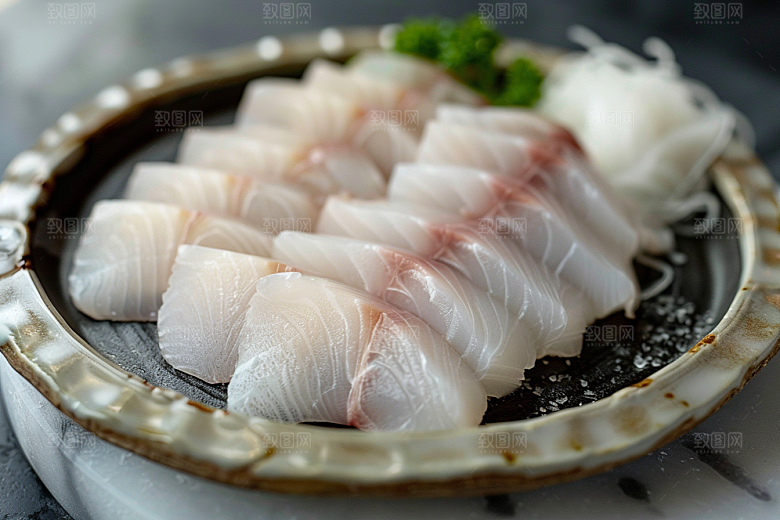 美味生鱼片美味鱼生摄影图