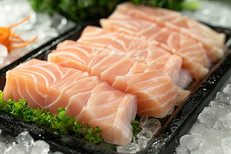 美味生鱼片日料海鲜摄影图