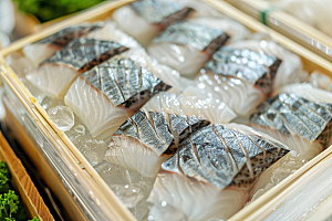 美味生鱼片新鲜美味摄影图