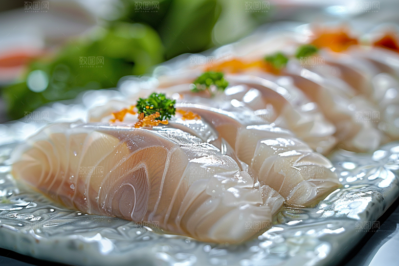美味生鱼片刺身食材摄影图
