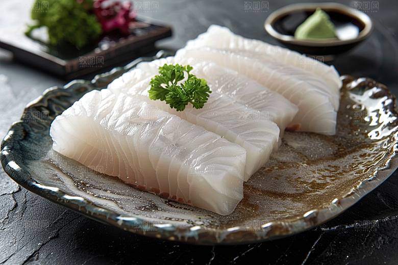 美味生鱼片新鲜海鲜摄影图