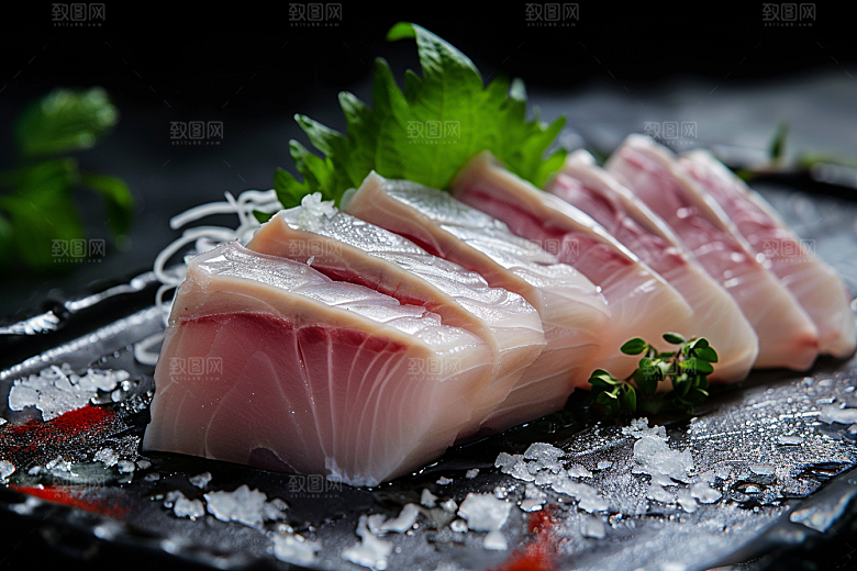 美味生鱼片高清鱼生摄影图