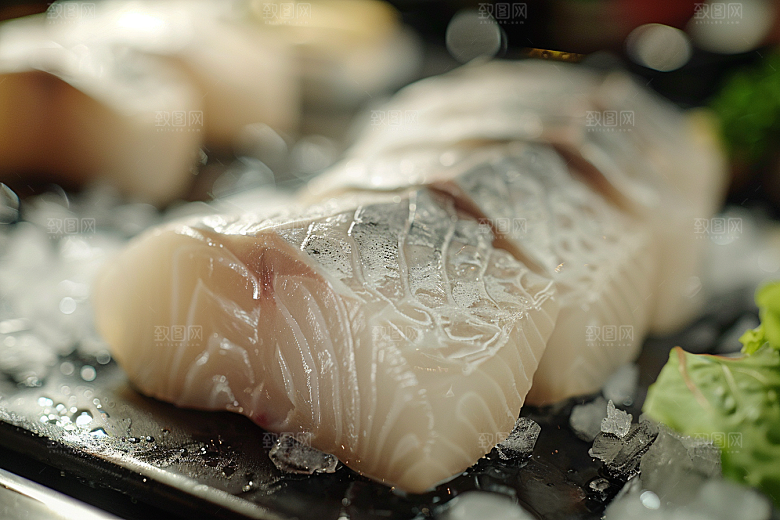 美味生鱼片日料鱼肉摄影图
