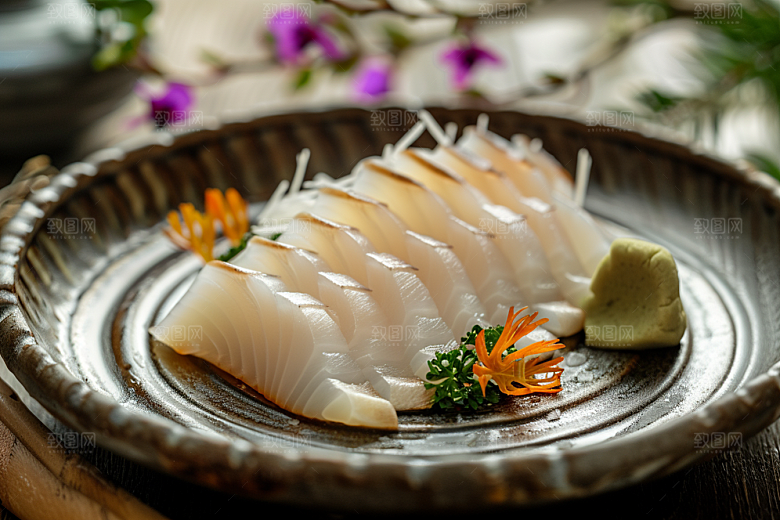 美味生鱼片鱼生美味摄影图