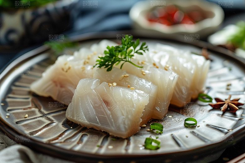 美味生鱼片刺身海鲜摄影图