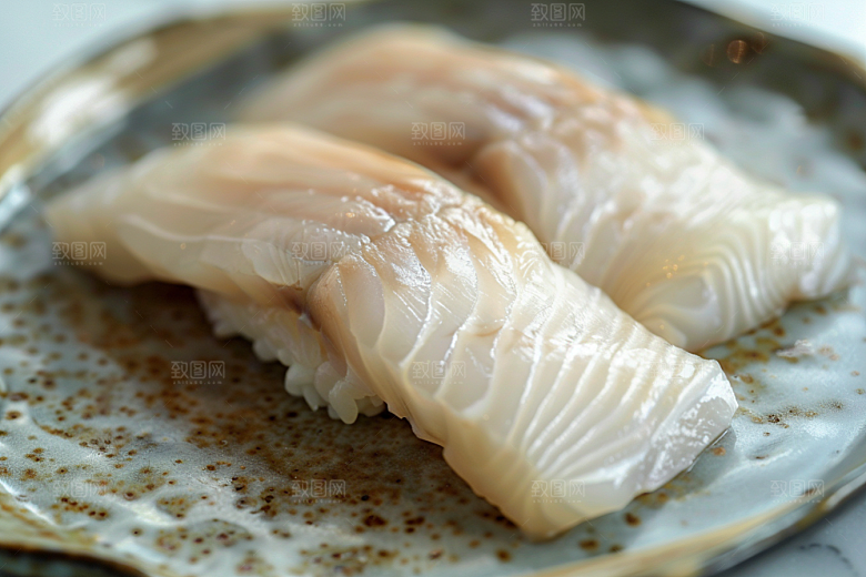 美味生鱼片刺身鱼肉摄影图