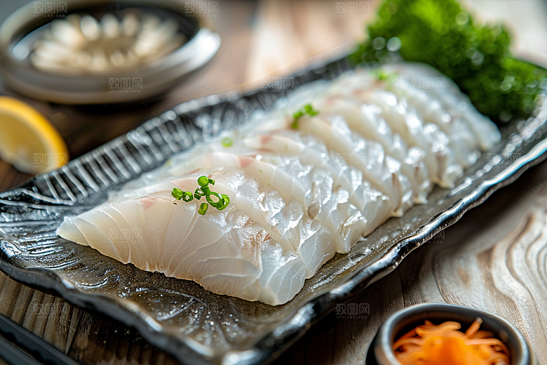 美味生鱼片冰箱美味摄影图