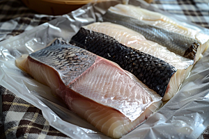 美味生鱼片鱼生鱼肉摄影图