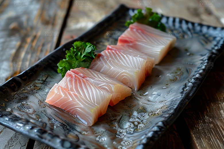 美味生鱼片美味鱼肉摄影图
