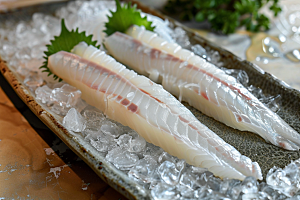 美味生鱼片鱼生美食摄影图