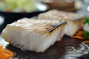 美味生鱼片日料鱼肉摄影图