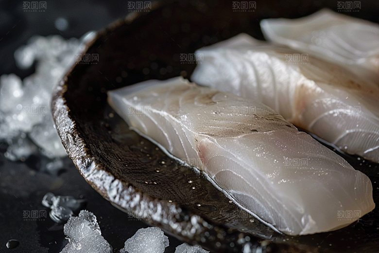 美味生鱼片日料食材摄影图
