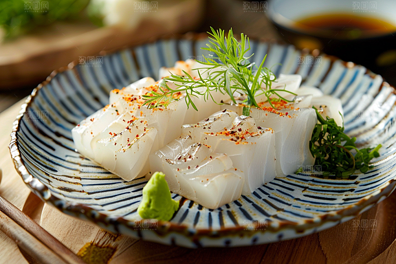 美味生鱼片美食新鲜摄影图