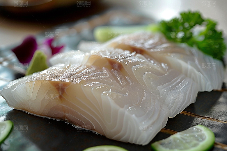美味生鱼片海鲜冰箱摄影图