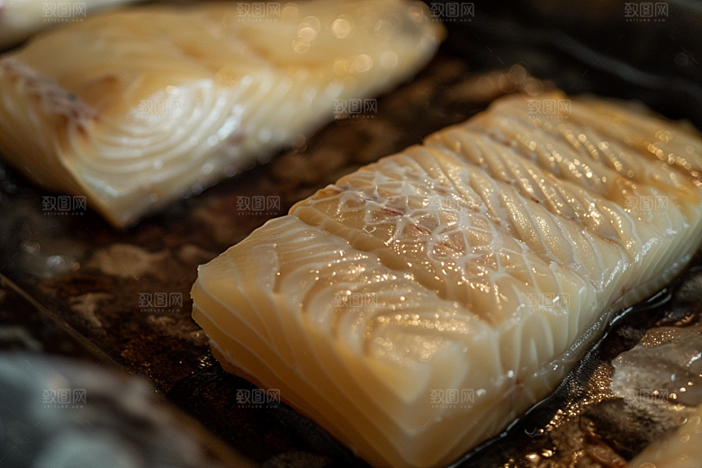 美味生鱼片刺身鱼肉摄影图