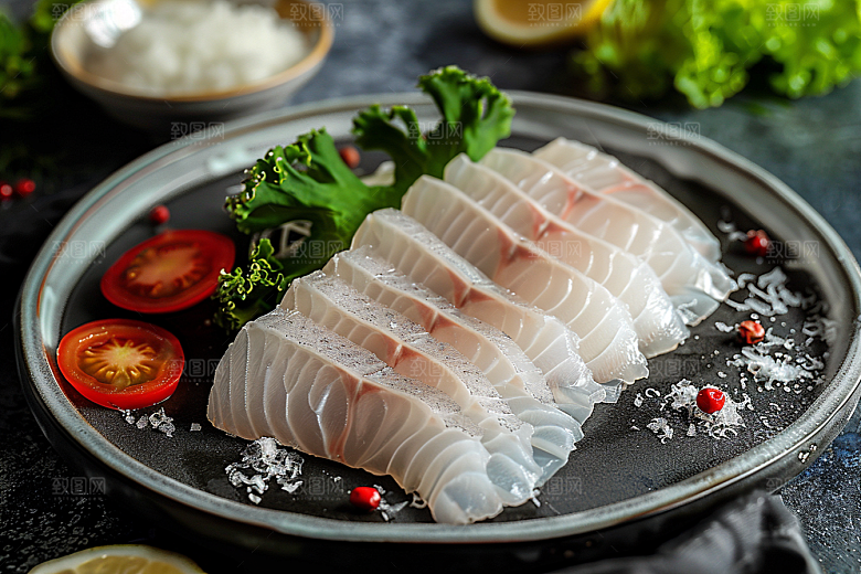 美味生鱼片高清刺身摄影图