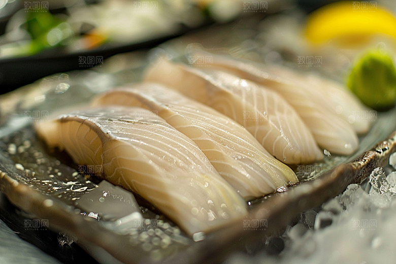 美味生鱼片刺身食材摄影图