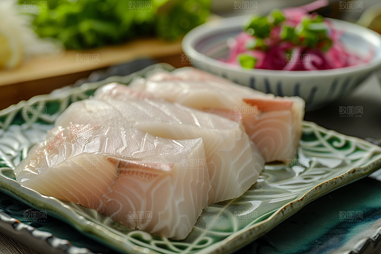 美味生鱼片海鲜高清摄影图