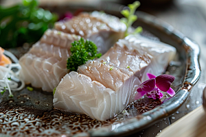 美味生鱼片美食刺身摄影图