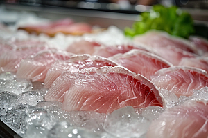 美味生鱼片海鲜食材摄影图