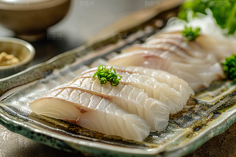 美味生鱼片日料新鲜摄影图