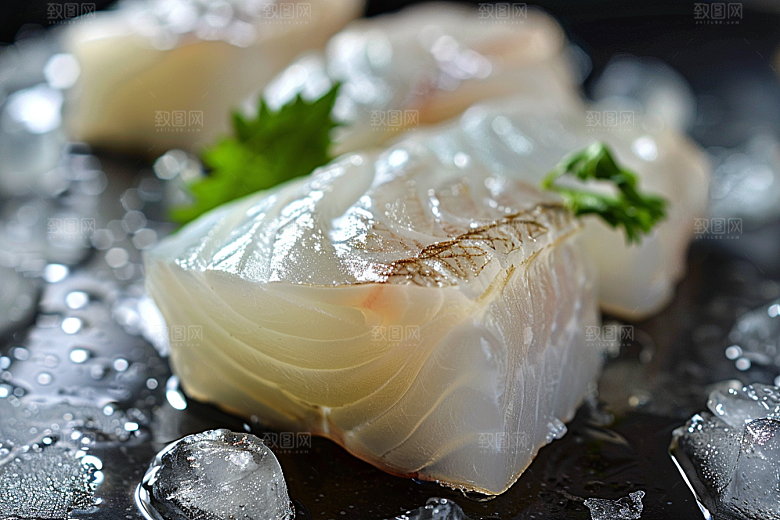 美味生鱼片美食鱼肉摄影图