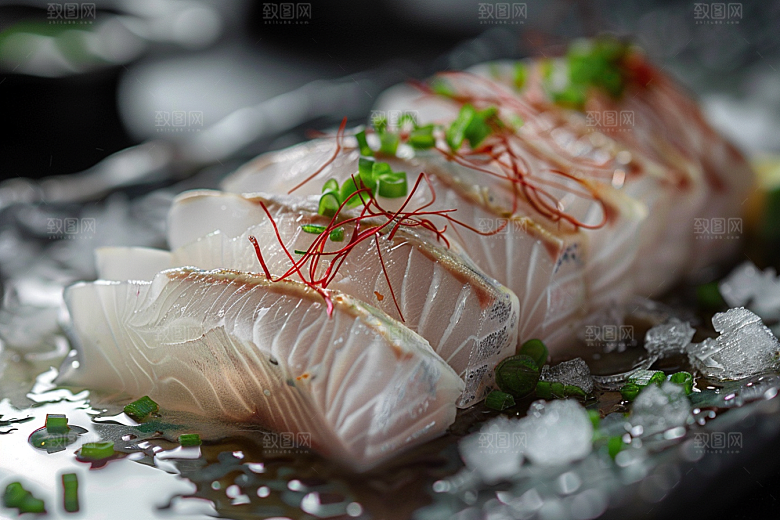 美味生鱼片食材美食摄影图