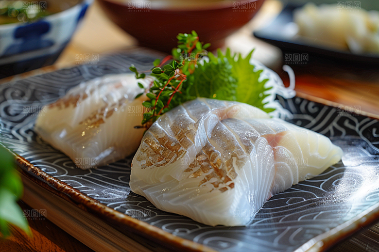 美味生鱼片高清美食摄影图