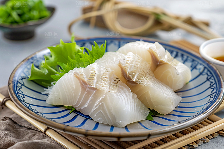 美味生鱼片日料食材摄影图