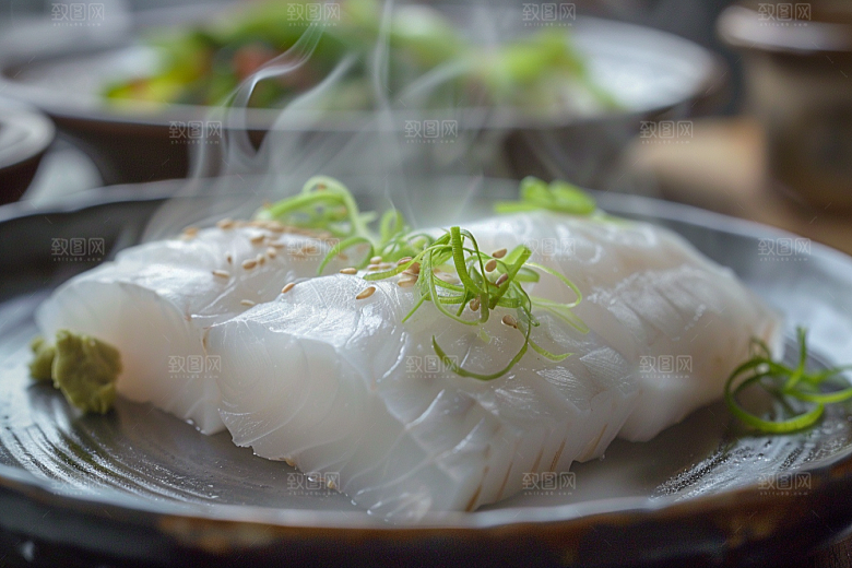 美味生鱼片新鲜美味摄影图