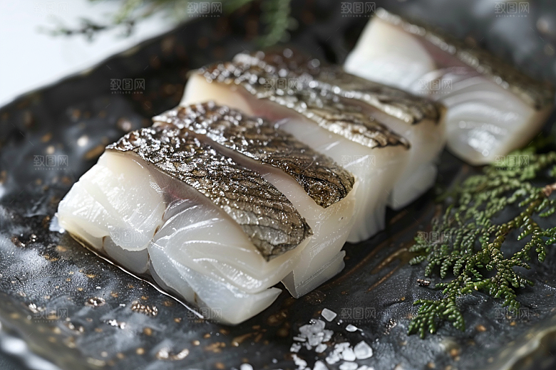美味生鱼片日料冰箱摄影图