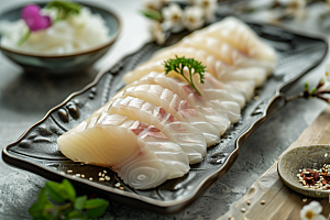 美味生鱼片刺身海鲜摄影图