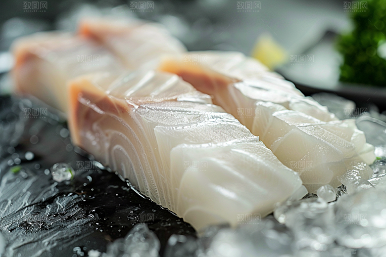 美味生鱼片日料鱼生摄影图